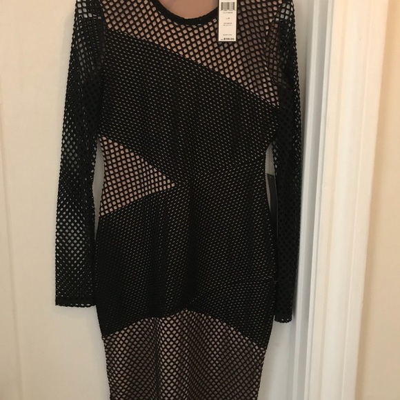 COPY - BCBG Maxazria Jorden Mesh BodyCon - Picture 5 of 6